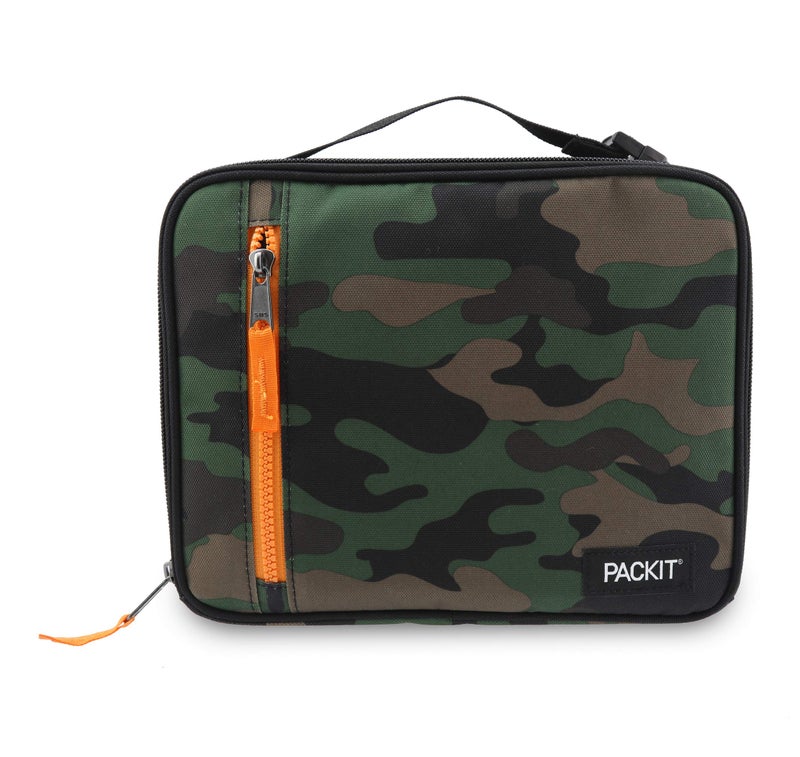 PackIt Freezable Classic Lunch Box, Camo, Built with EcoFreeze Technology, Collapsible, Reusable, Zip Closure With Zip Front Pocket and Buckle Handle, Perfect for Lunches - Image 2